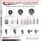 Service Caster 3 Inch Semi Steel 12 MM Threaded Stem Caster Set 2 Brakes SCC SCC-TS20S315-SSR-M1215-2-PLB-2 - alternate 5